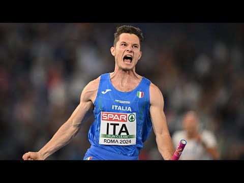 Oro dell'Italia nella Staffetta 4x100 maschile - Europei di Atletica