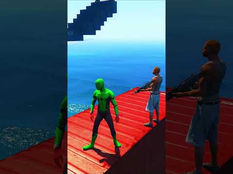 GTA 5 Epic Spiderman Ragdolls | Jumps / Fails ep.1185 #shorts