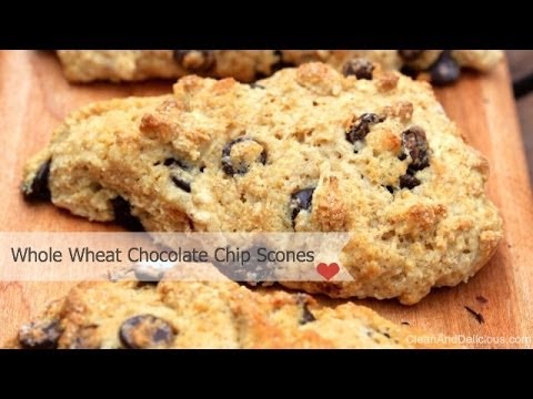 Clean & Delicious Whole Wheat Chocolate Chip Scones - UCj0V0aG4LcdHmdPJ7aTtSCQ