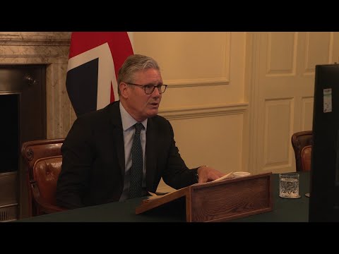 UK PM Keir Starmer co-chairs virtual Coalition of the Willing meeting | AFP