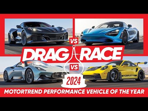 MotorTrend's Performance Vehicle Showdown: Supercar Drag Races & Top Times