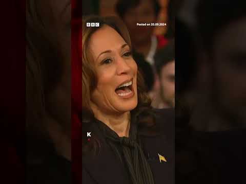 Kamala Harris said "if someone is breaking into my house, they're getting shot". #US #BBCNews