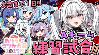 【 #ありうむマリカ大会2025 】本番まであと1日!! チーム戦 練習試合!! Aチームのみんなとれんしうだ~!!【セレナーデ・オックスブ