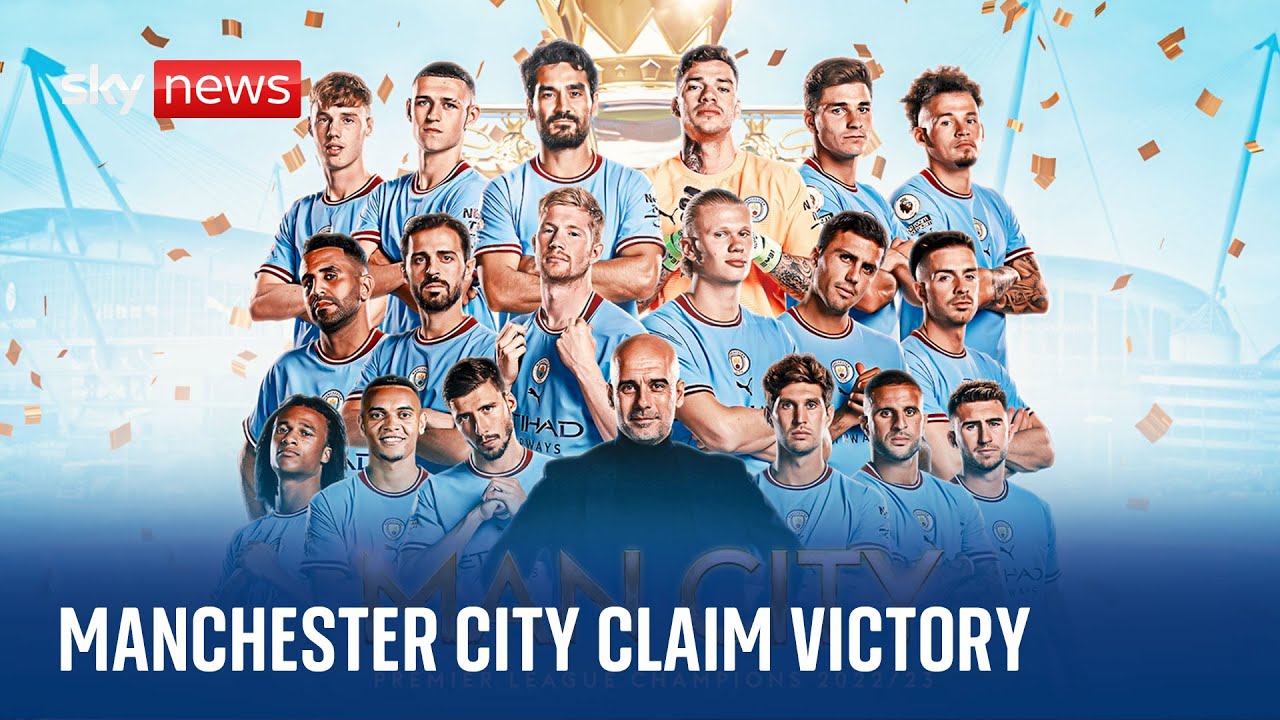 Manchester City crowned Premier League champions for third year in a row