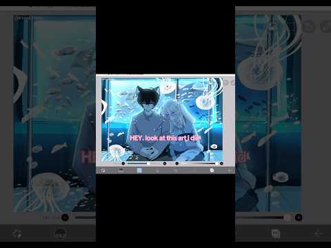 subway aquarium drawing | #art #fyp #shorts #artist #digitalart #aquarium