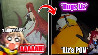 Gigi Immediately Hugs Liz After Getting Jumpscared In VR