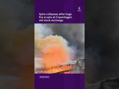 Fire erupts at Copenhagen stock exchange
