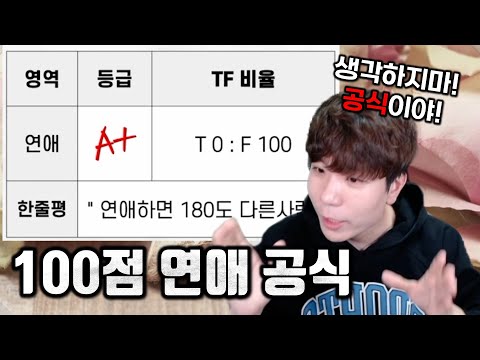 T가 가르쳐주는 F의 대화법. 이것도 알고리즘이다!!!