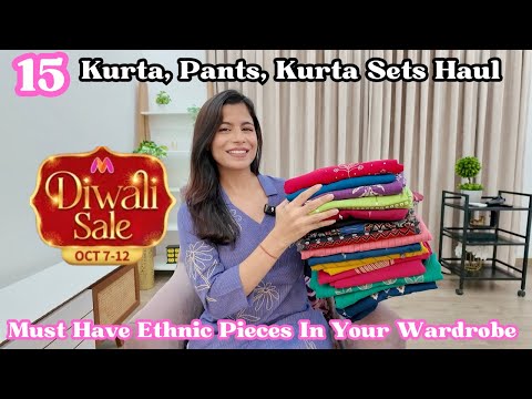 Huge Myntra Kurta, Pants, Kurta Sets Haul l Myntra Diwali Sale l Dream Simple
