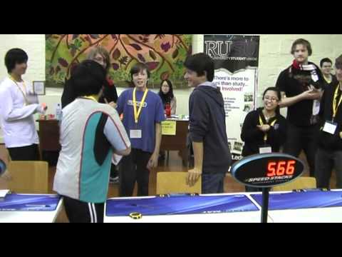 Rubiks cube world record: 5.66 seconds Feliks Zemdegs