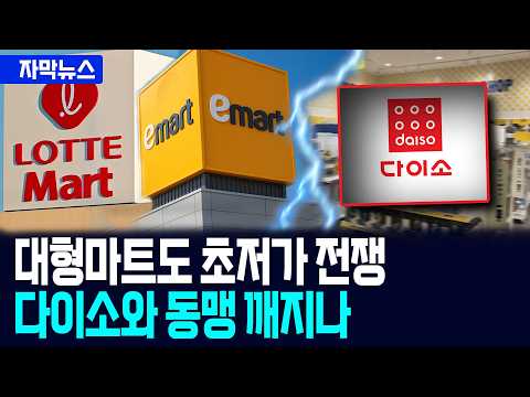 [자막뉴스] 500원 생활용품까지…대형마트가 초저가 시장 뛰어든 이유 / 사건텔러
