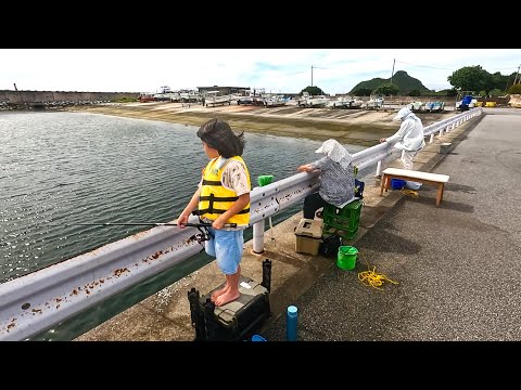 7歳の娘が港でサビキ釣りした結果…達人おばーと奇跡の入れ食い