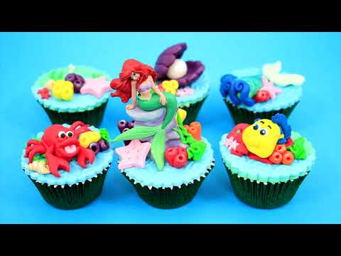 Disney Princess ARIEL Underwater Cupcakes  How To Make  by Cakes StepbyStep - UCjA7GKp_yxbtw896DCpLHmQ