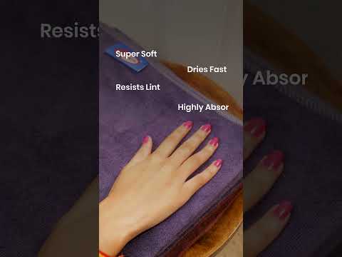 Microfiber Bath Magic #sassoon #shortsfeed #bathessentials #bathing #bathroomdecor #towels #ytshorts