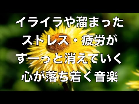 イライラした気持ちや溜まったストレスや疲労がすーっと消えていく 脳の疲れと自律神経を癒やす ヒーリングミュージックと波の音 睡眠音楽, リラックス 音楽, 心が落ち着く音楽, 癒しの音楽