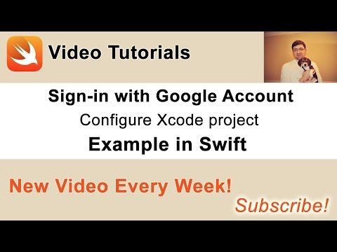Sign-in with Google Account button. Example in Swift. Video 1. - UCbA2jT41CAlZF_V1V-iSaCQ
