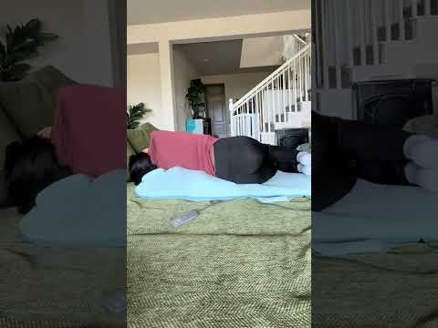 The HoMedics Heated Air Compression Back Stretching Mat uses air pressure and heat therapy to