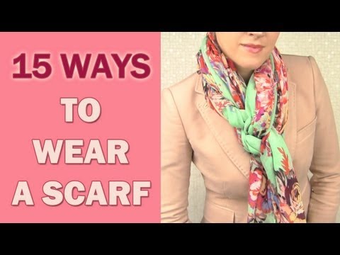 How to wear a scarf around your neck in 15 different ways - UCeRF3k69cJnxB87lwk9KbrA