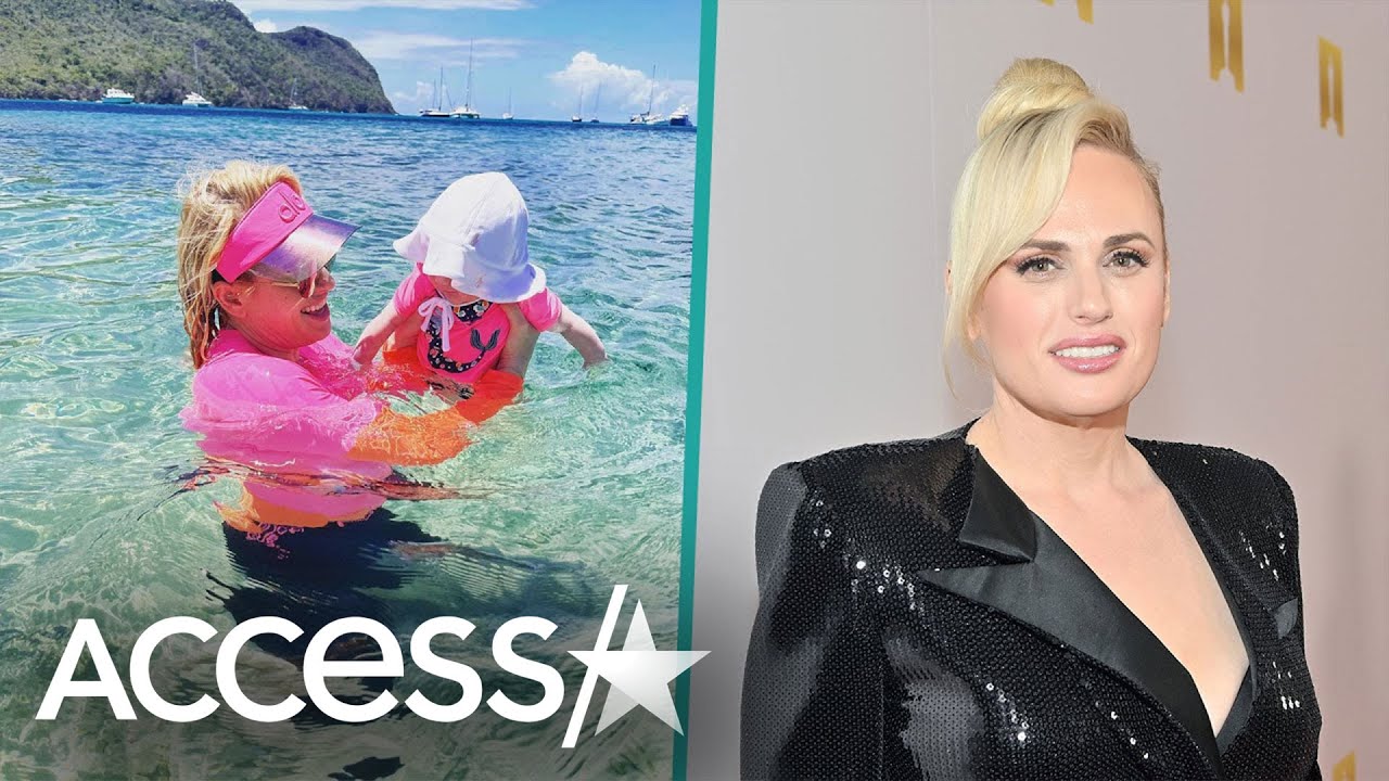 Rebel Wilson Takes 4-Month-Old Daughter Royce For Her First Dip In The Ocean In Pink Bathing Suits