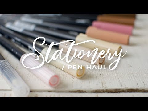 Stationery & Pen Haul! (w/Demos) | Bullet Journal & Calligraphy