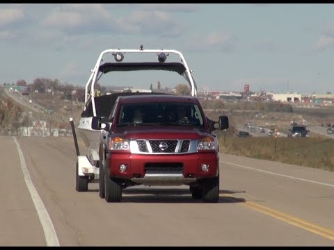 2014 Nissan Titan vs GMC Sierra 5.3L vs Chevy Silverado 6.2L Towing Matchup Test (Part 2) - UCO-85LYfB61OP4SRAgpfncw