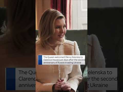 Queen welcomes Ukraine's First Lady