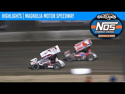 World of Outlaws NOS Energy Drink Sprint Cars | Magnolia Motor Speedway | March 8, 2025 | HIGHLIGHTS - dirt track racing video image