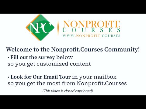 Welcome to the Nonprofit.Courses Community!