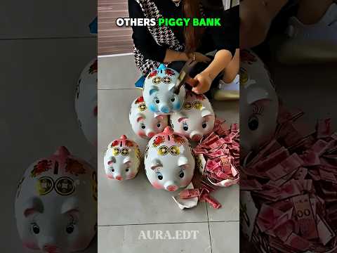 Others Piggy Banks vs THIS INSANE One ☠️ #edit #money #trollface #trending #usa