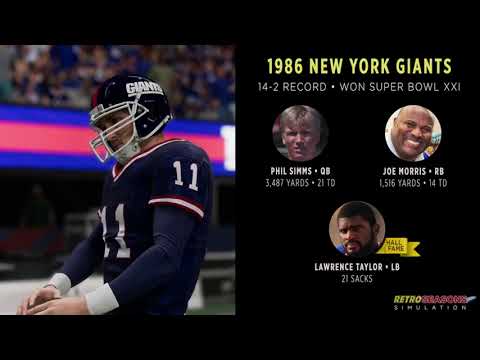 2013 Seattle Seahawks vs 1986 New York Giants • Full Game Simulation video clip 