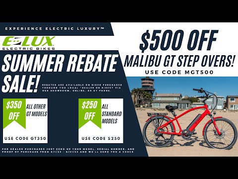 E-LUX Bikes Summer Rebate Sale