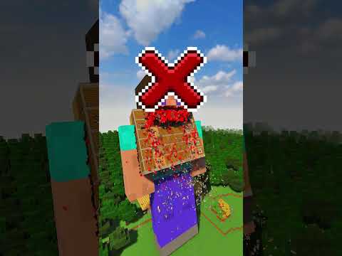 Tiny To Giant building vs Steve !  #minecraft #teardown