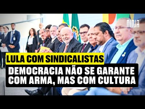 Democracia não se garante com arma, mas sim com cultura, afirma Lula