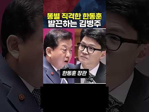 <strong>똥별</strong> 직격한 한동훈 발끈하는 김병주
