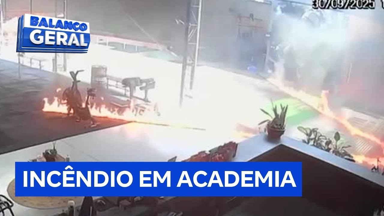 Homem invade academia de crossfit e ateia fogo no estabelecimento em Mogi Guaçu SP