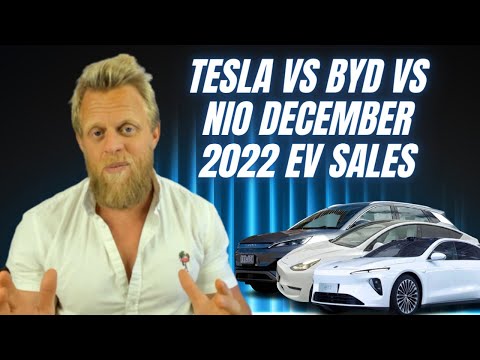 Tesla sales in December VS BYD, Nio, Xpeng & Geely