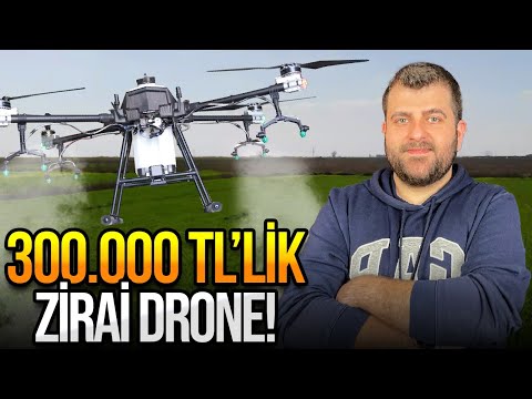 300.000 TL’lik yerli zirai drone ile tarımsal ilaçlama yaptık!