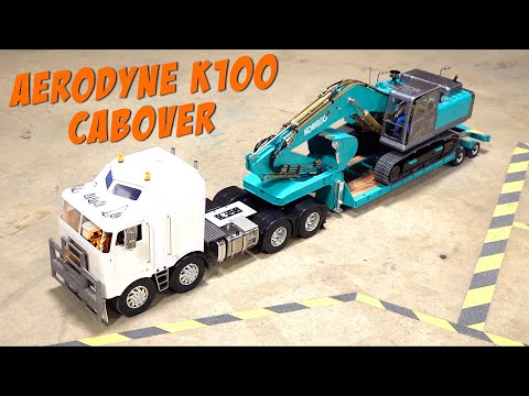 DUAL AXLE STEER KENWORTH K-100 AERODYNE 8x4 CAB OVER SEMI TRUCK  | RC ADVENTURES - UCxcjVHL-2o3D6Q9esu05a1Q