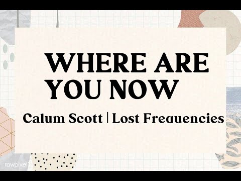 Lost Frequencies ft Calum Scott | Where Are You Now - Acoustic (Lyrics)