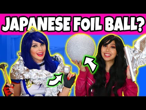 Japanese Aluminum Foil Ball Challenge. (Descendants Dress Up Characters) Totally TV - UCPOIFuct7fjWKkiDRTNJqrg