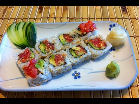 sushi como hacer rollo de atun picante o spicy tuna roll - UCKkinZz8CfbX-Hr6zcXOO7Q