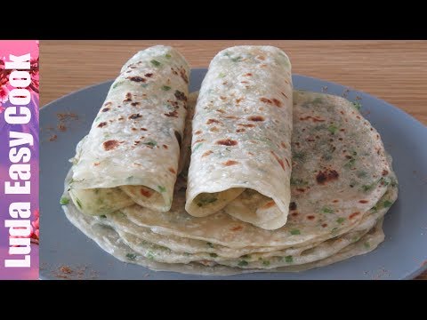 СЛОЕНЫЕ ЛЕПЕШКИ НА ВОДЕ С ЗЕЛЕНЬЮ на СКОВОРОДЕ Очень Тонкие и Вкусные | Green Onion Flatbread Recipe - UCwZ6TJuh2PsR83k5PkkQx4A