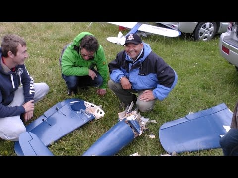 RC PLANE CRASH - GIANT SCALE TOPFLITE 50cc CORSAIR - MICK AT TIBENHAM - 2014 - UCMQ5IpqQ9PoRKKJI2HkUxEw