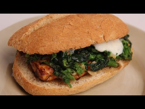 Broccoli Rabe and Chicken Sandwich - Laura Vitale - Laura in the Kitchen Episode 327 - UCNbngWUqL2eqRw12yAwcICg