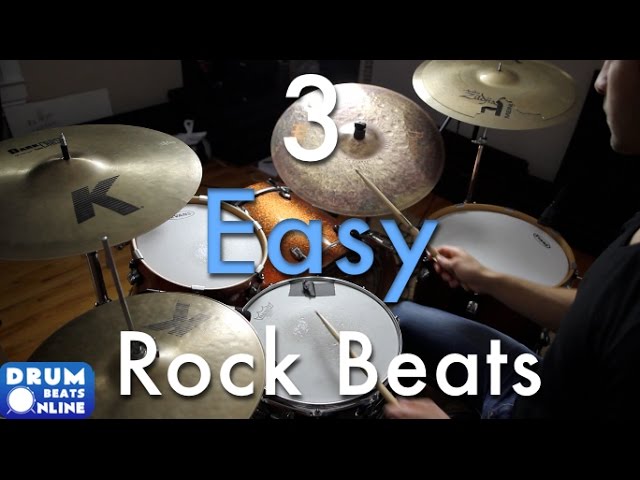 How to Play a Basic Rock Beat on Sheet Music