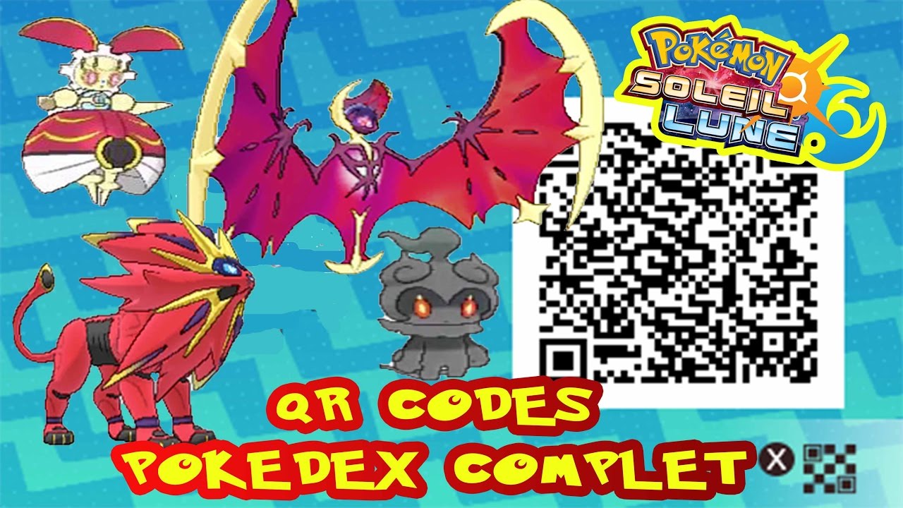 pokemon ultra sun and moon pokedex qr code
