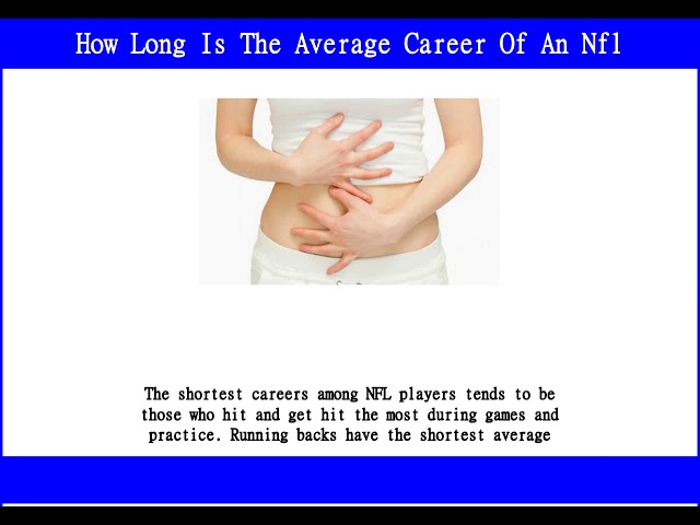 What Is The Average Career Of An NFL Player?