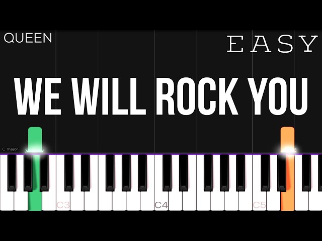 How to Play “We Will Rock You” on Piano – Beginner Sheet Music
