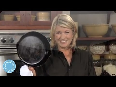 Cleaning and Seasoning Your Cast Iron Skillet - Martha Stewart - UC6JBm9OAkpI6NUBV_NsLxTA