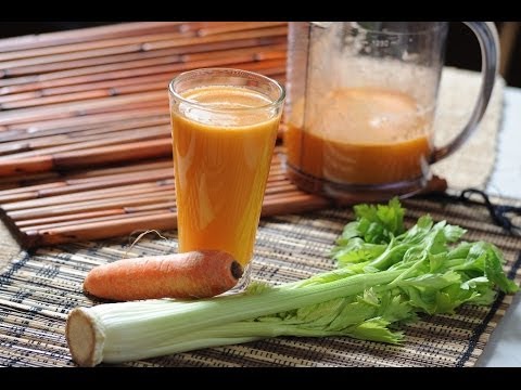 Jugo de apio, naranja y zanahoria - Celery, orange and carrot juce- Recetas de jugos - UCvg_5WAbGznrT5qMZjaXFGA